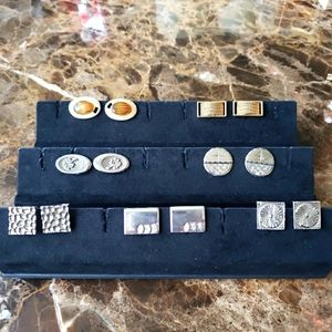 Cufflinks. 7 pairs of vintage cufflinks.